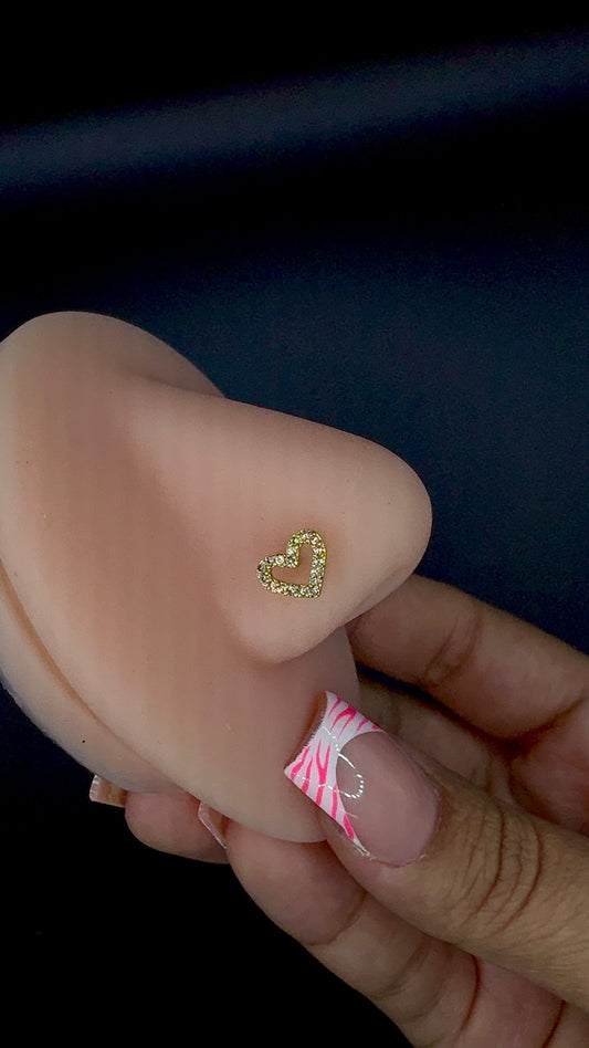 HEART NOSE RING