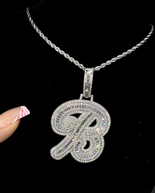 ICED INITIAL PENDANT