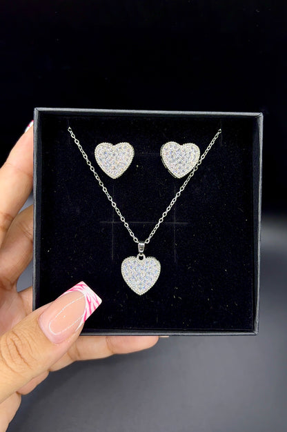 PAVÉ HEART SET