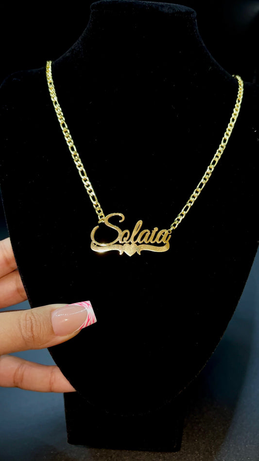 DOUBLE PLATED NAME NECKLACE