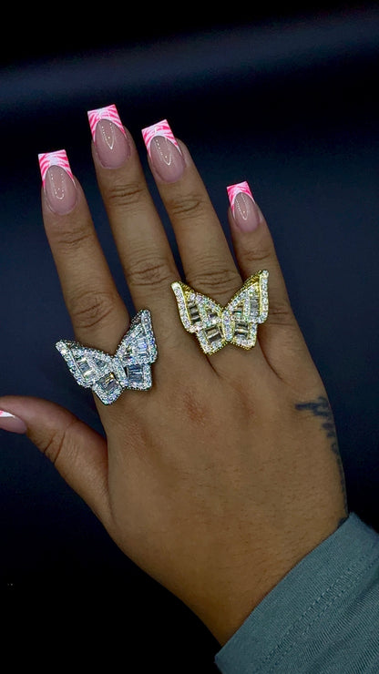 XL BUTTERFLY RING