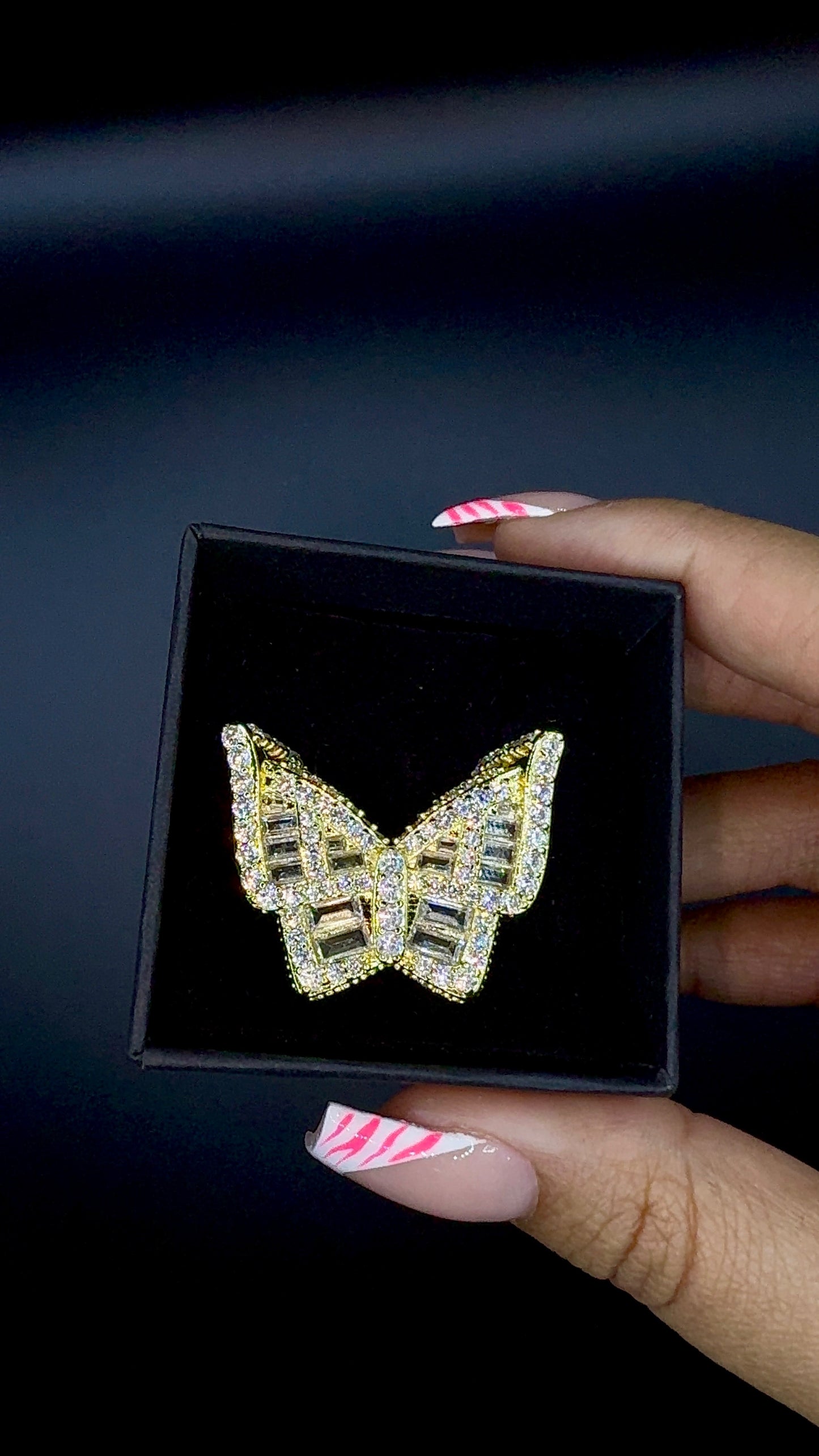 XL BUTTERFLY RING