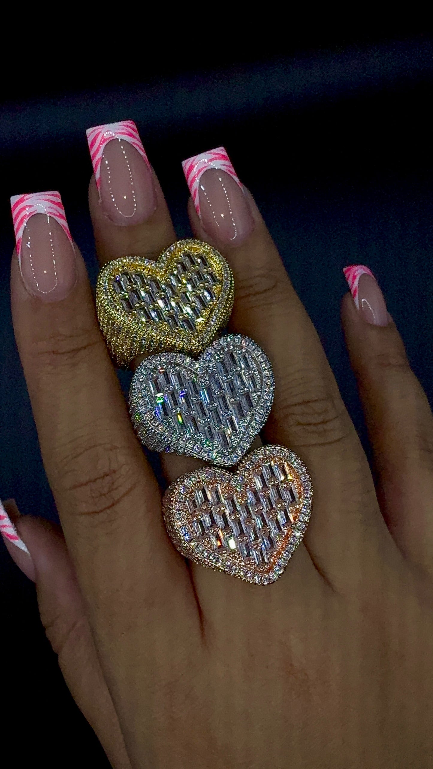 HEART BAGUETTE RING