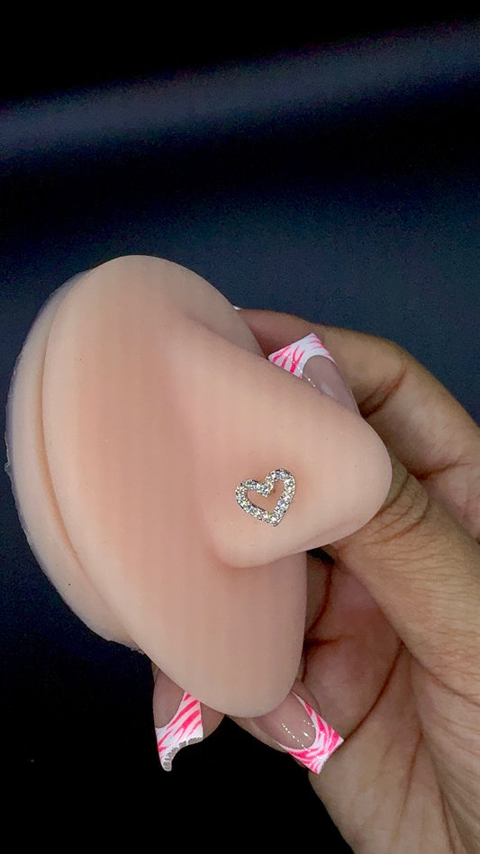 HEART NOSE RING