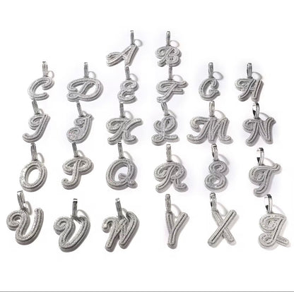 ICED INITIAL PENDANT